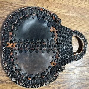 Handcrafted Leather Woven Bag